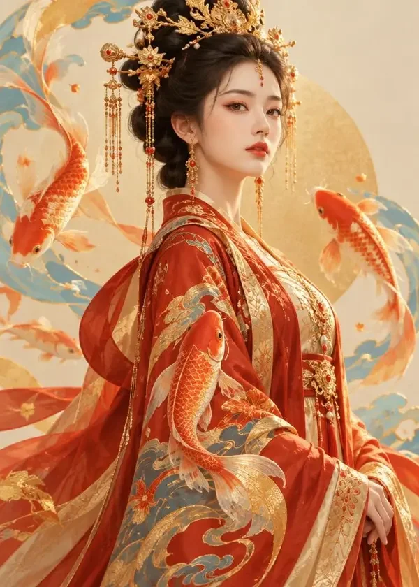 黄果短剧《凤临天下：锦鲤皇后》封面 - 古装权谋